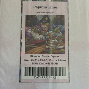 DIY Diamond Art Club 'Pajama Time' Art Kit 25.6" X 25.6" NEW Factory Sealed